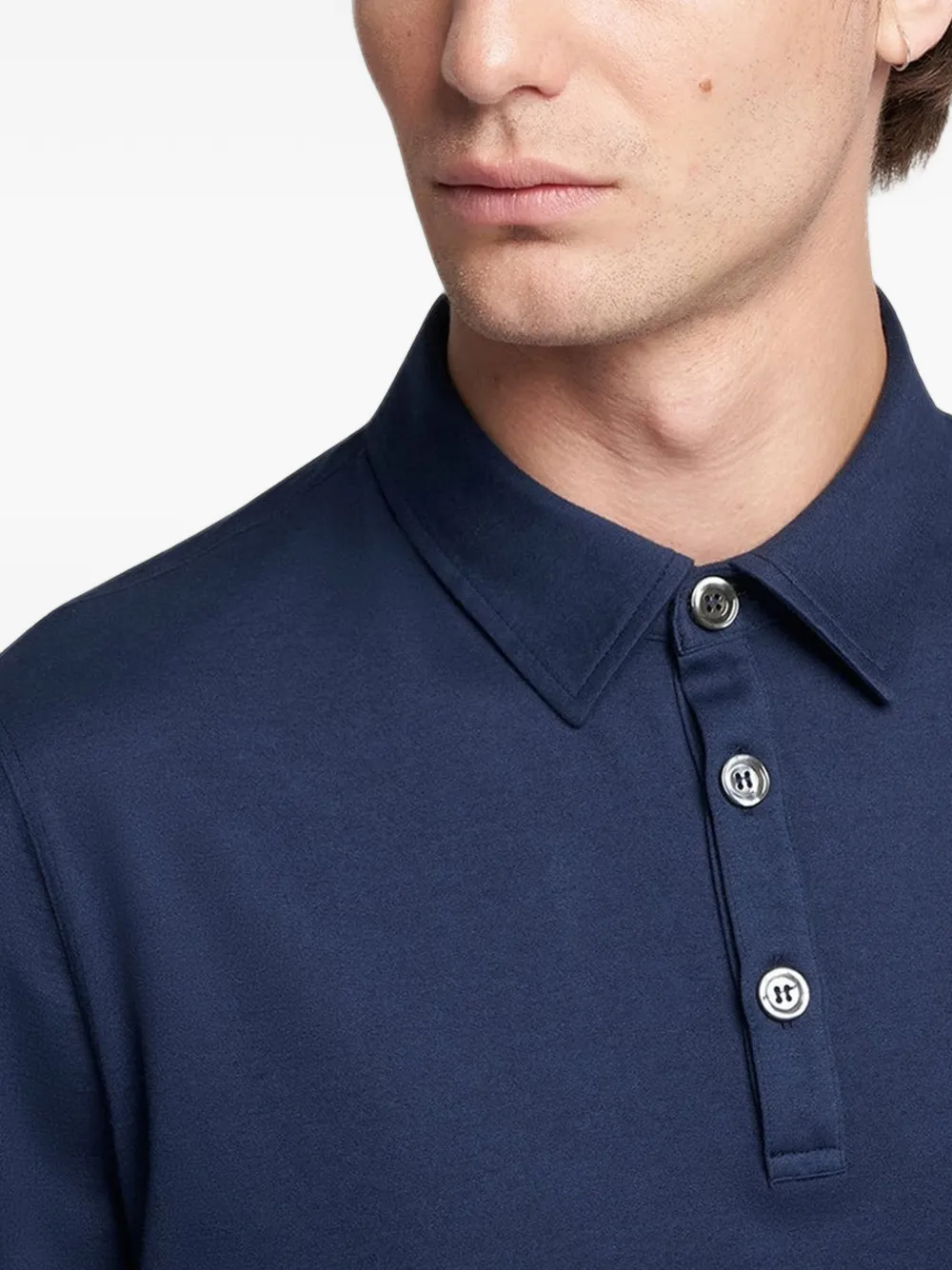 Kiton Poloshirt met korte mouwen Blauw