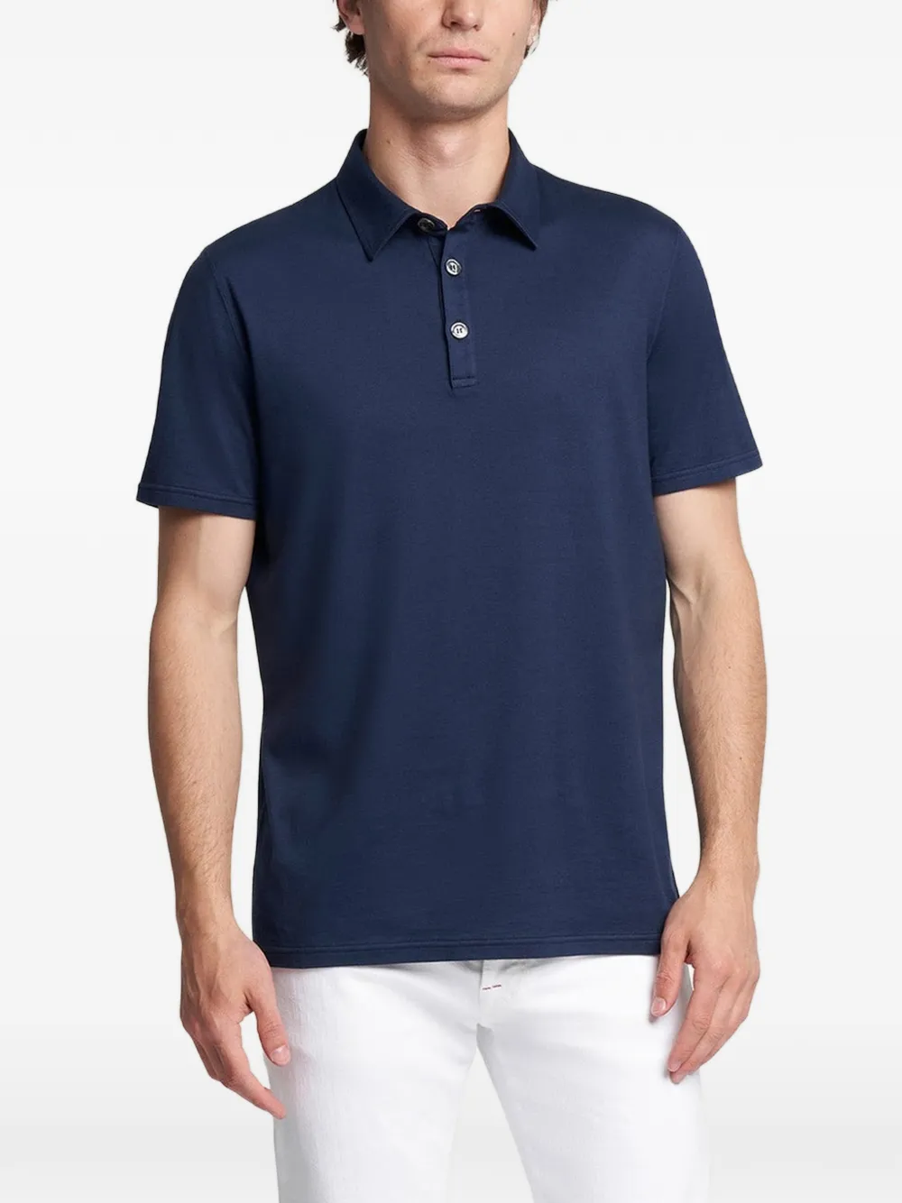 Kiton Poloshirt met korte mouwen Blauw