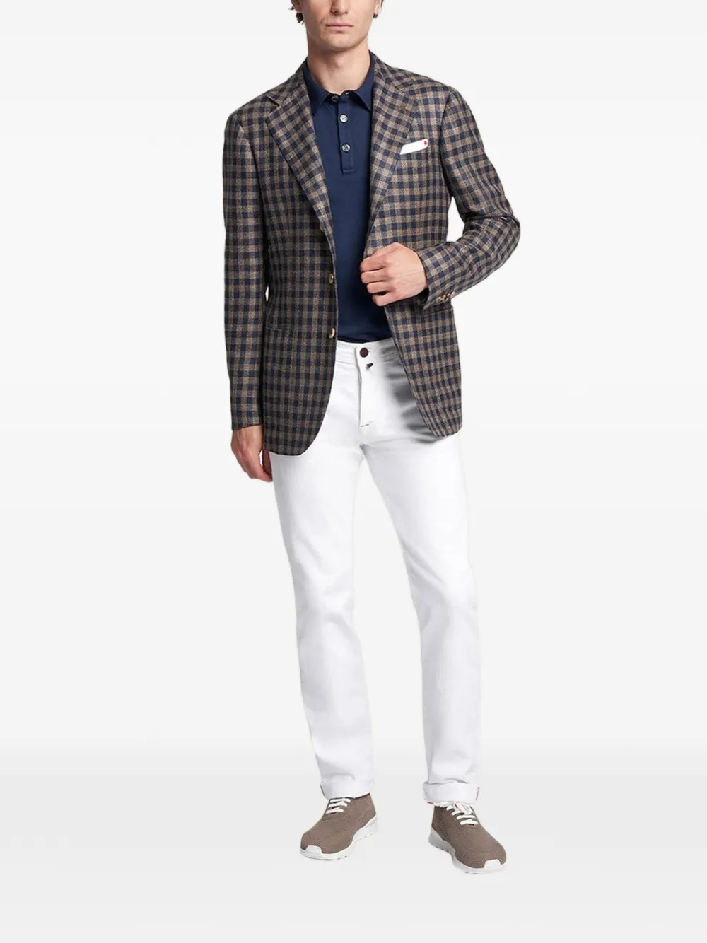 Kiton Poloshirt met korte mouwen Blauw