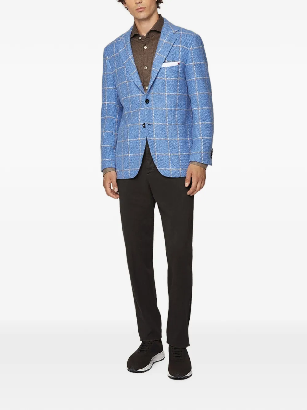 Kiton Straight jeans Bruin