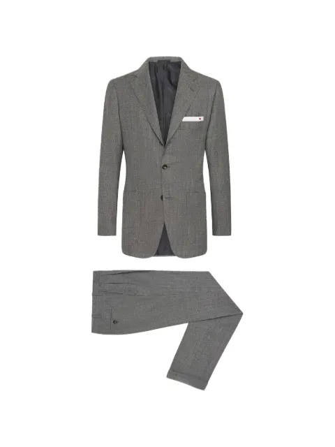 Kiton herringbone wool suit