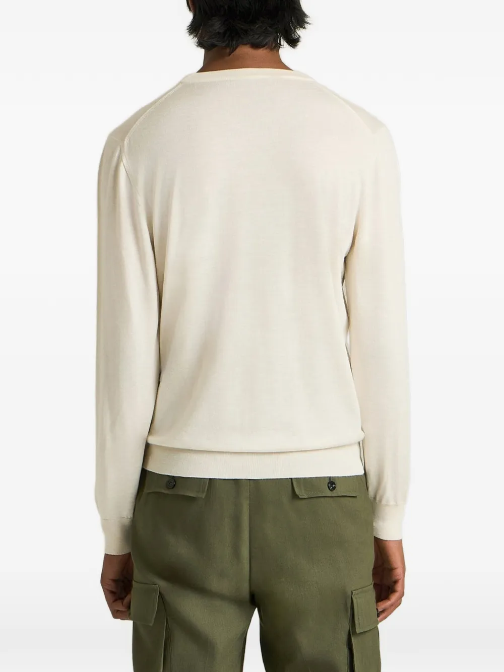 Kiton Trui met ronde hals Beige