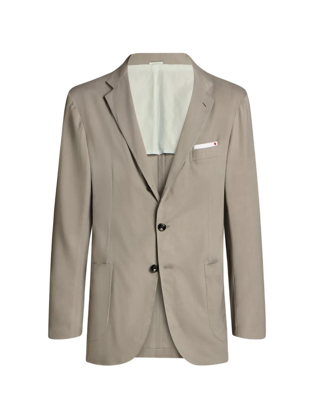 Kiton Blazer met enkele rij knopen Grijs