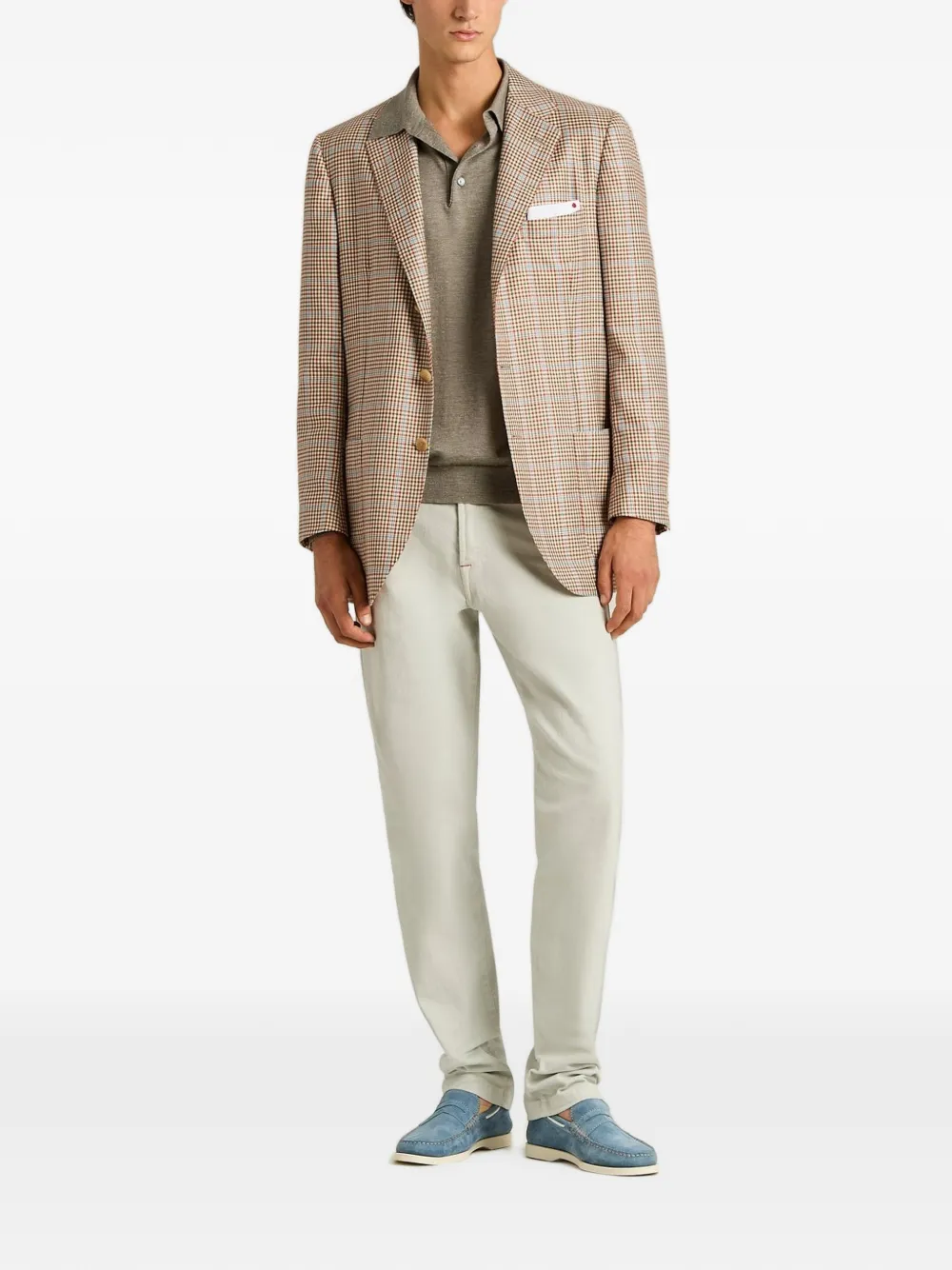 Kiton Poloshirt met lange mouwen Grijs