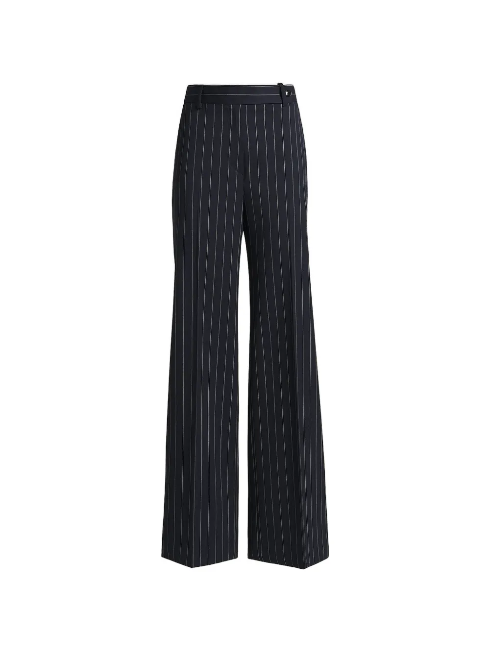 Kiton pinstripe straight-leg trousers Blauw