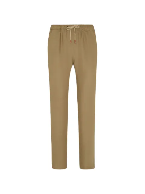 Kiton drawstring linen trousers