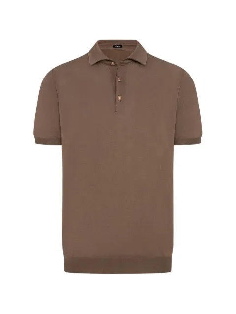 Kiton short-sleeved cotton polo shirt