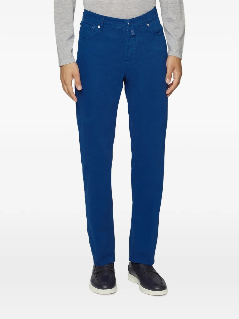 Kiton Jeans met vijf zakken Blauw