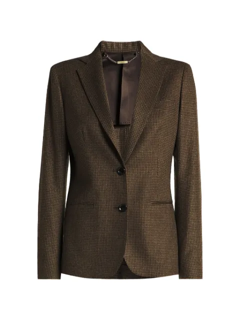 Kiton houndstooth single-breasted blazer