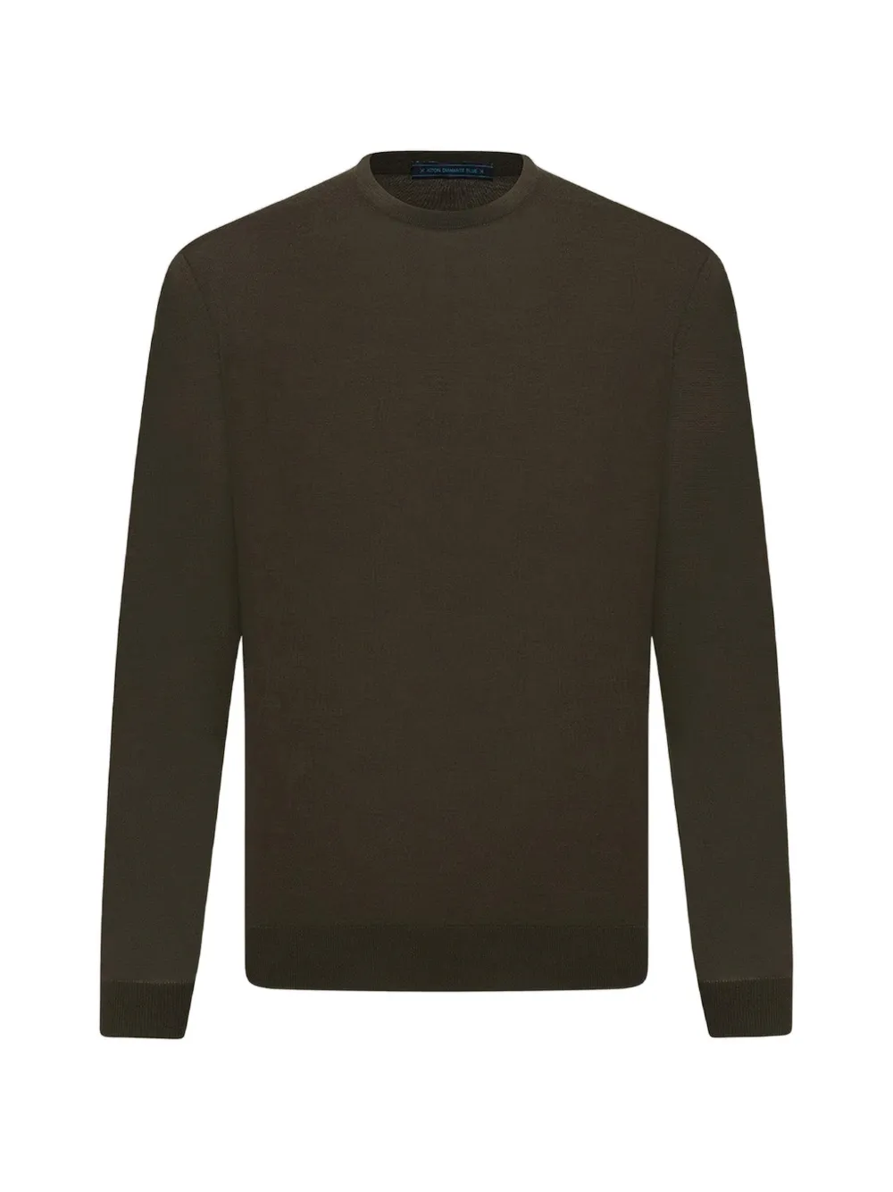 Kiton Blue Diamond trui met ronde hals Groen