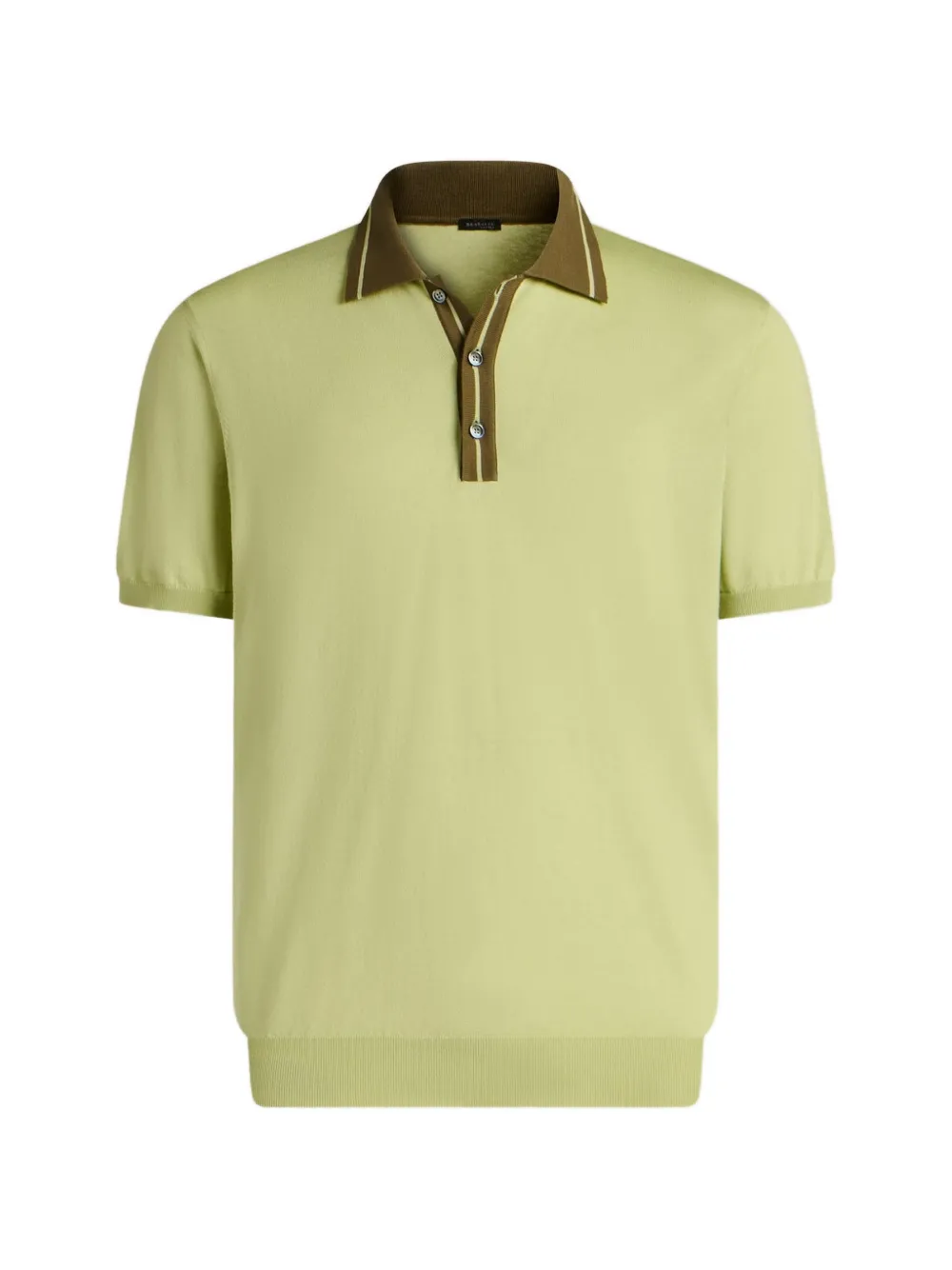 Kiton Poloshirt met contrasterende kraag Groen