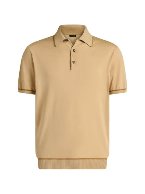 Kiton cotton knitted polo shirt