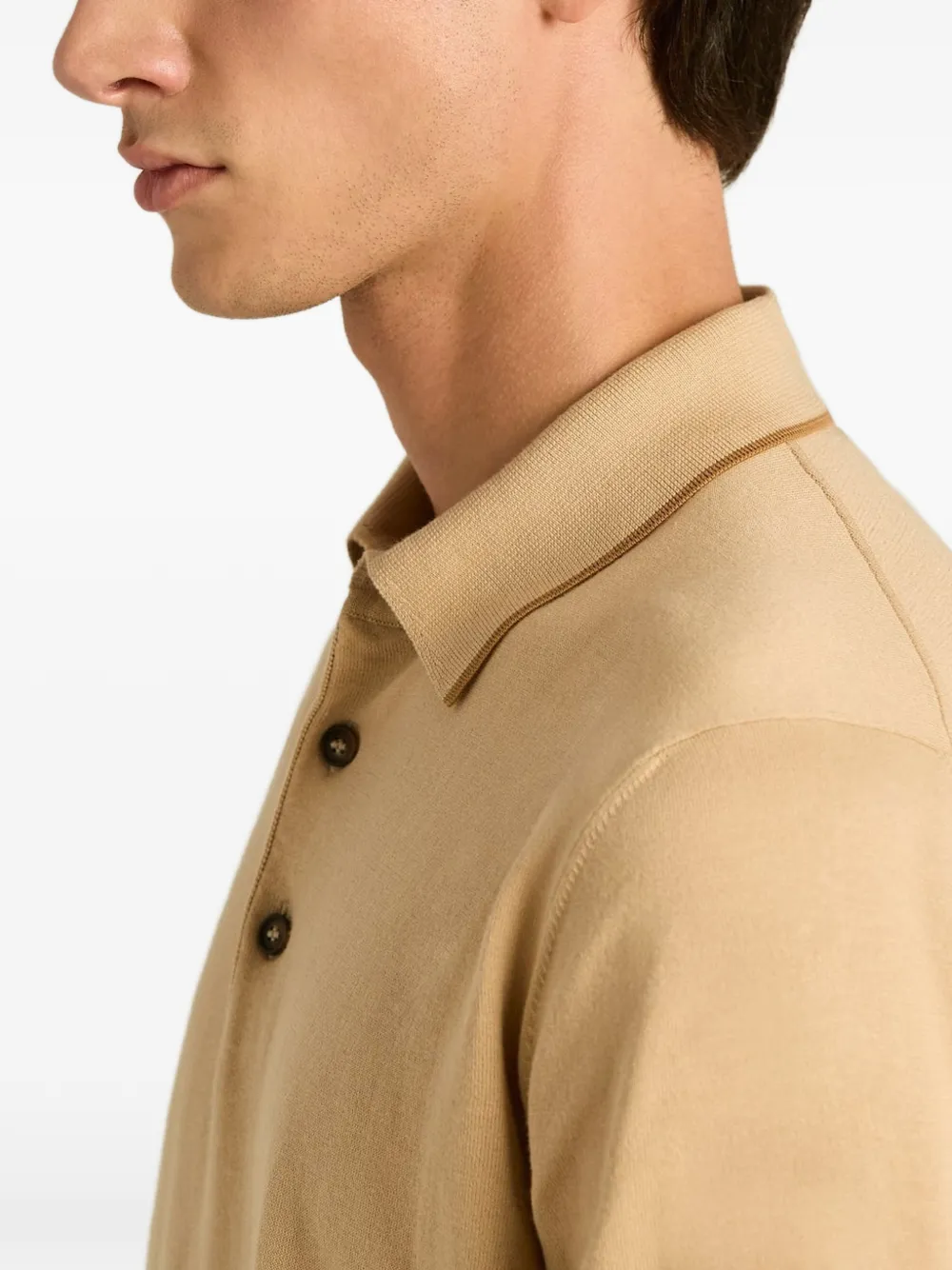 Kiton Katoenen poloshirt Beige