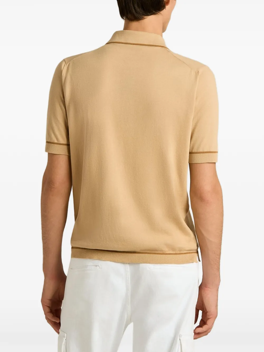 Kiton Katoenen poloshirt Beige