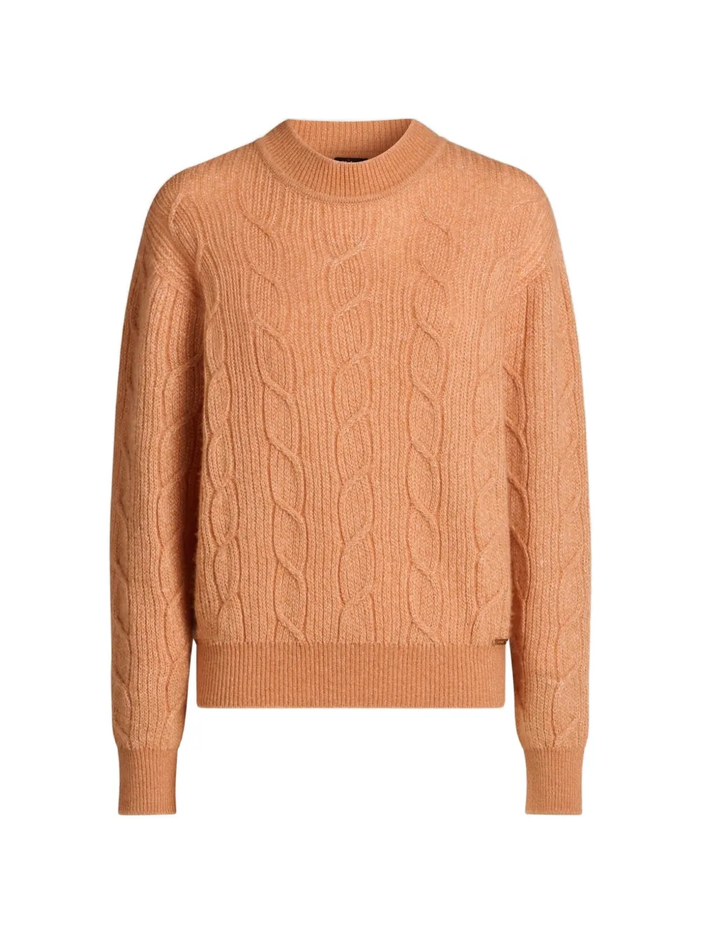 Kiton Pullover mit Zopfmuster - Rosa