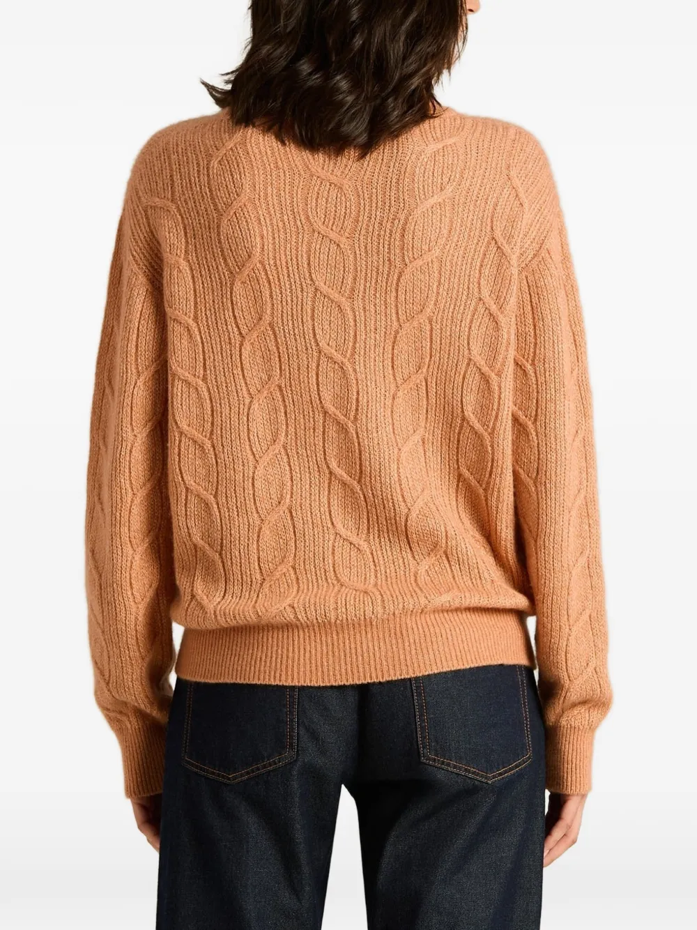 Kiton cable-knit sweater Roze