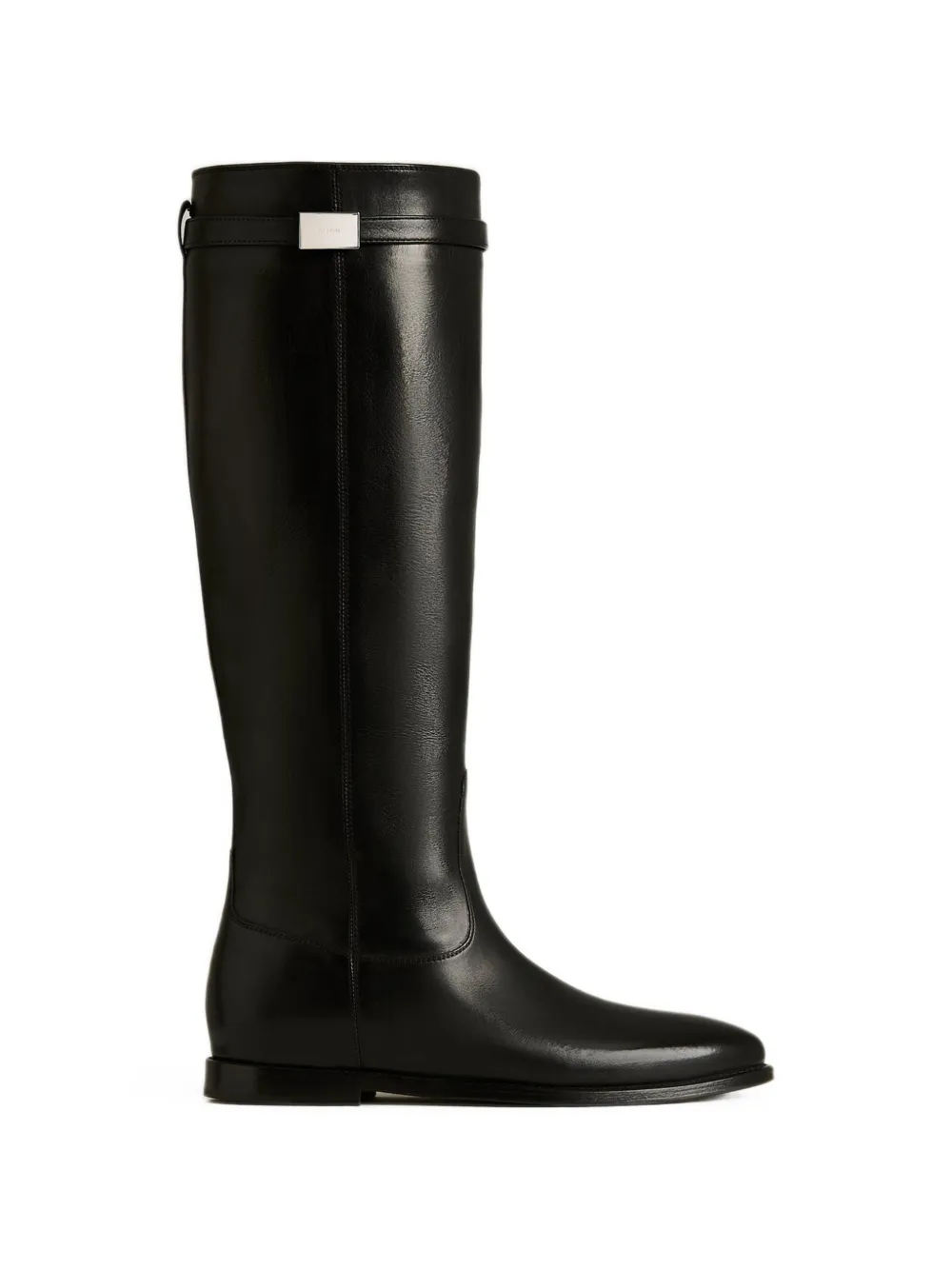Kiton bottines en cuir à plaque logo - Noir
