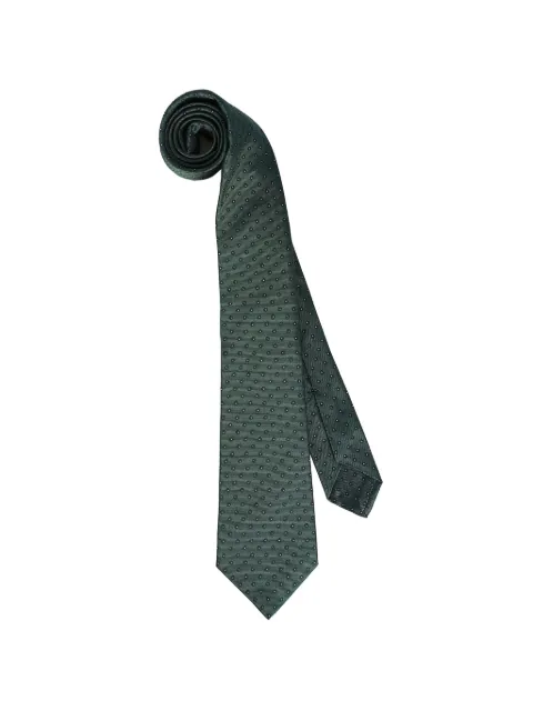 Kiton patterned silk tie