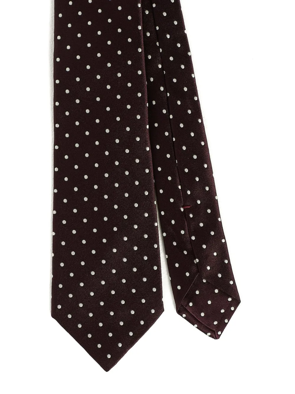 Kiton Stropdas met stippen Paars