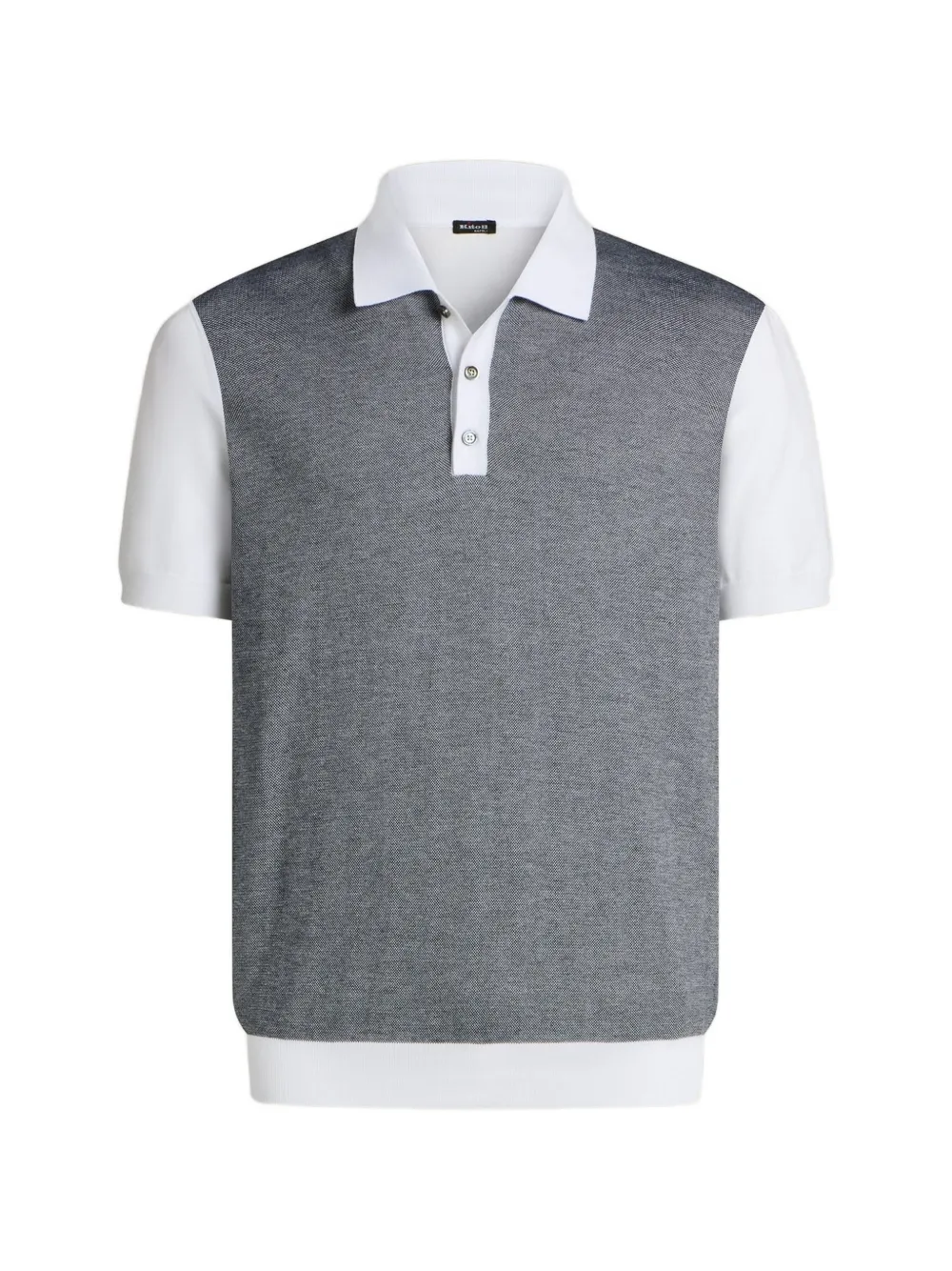 Kiton Poloshirt met contrasterende kraag Grijs