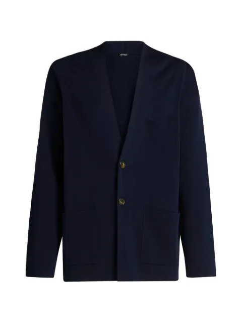 Kiton patch-pocket cardigan