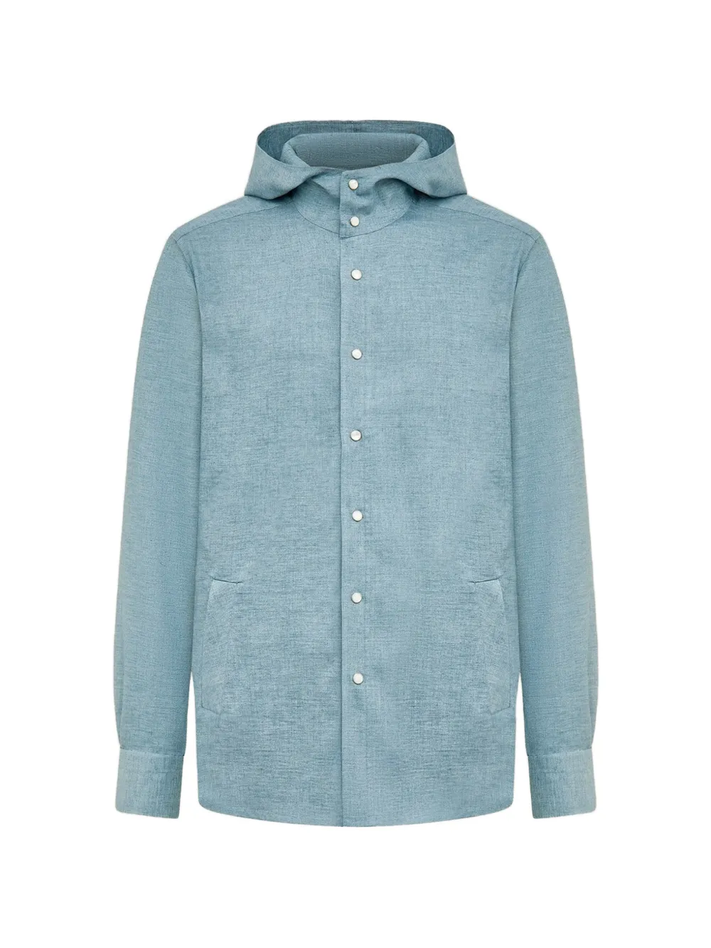 Kiton Mariano overhemd met capuchon Blauw