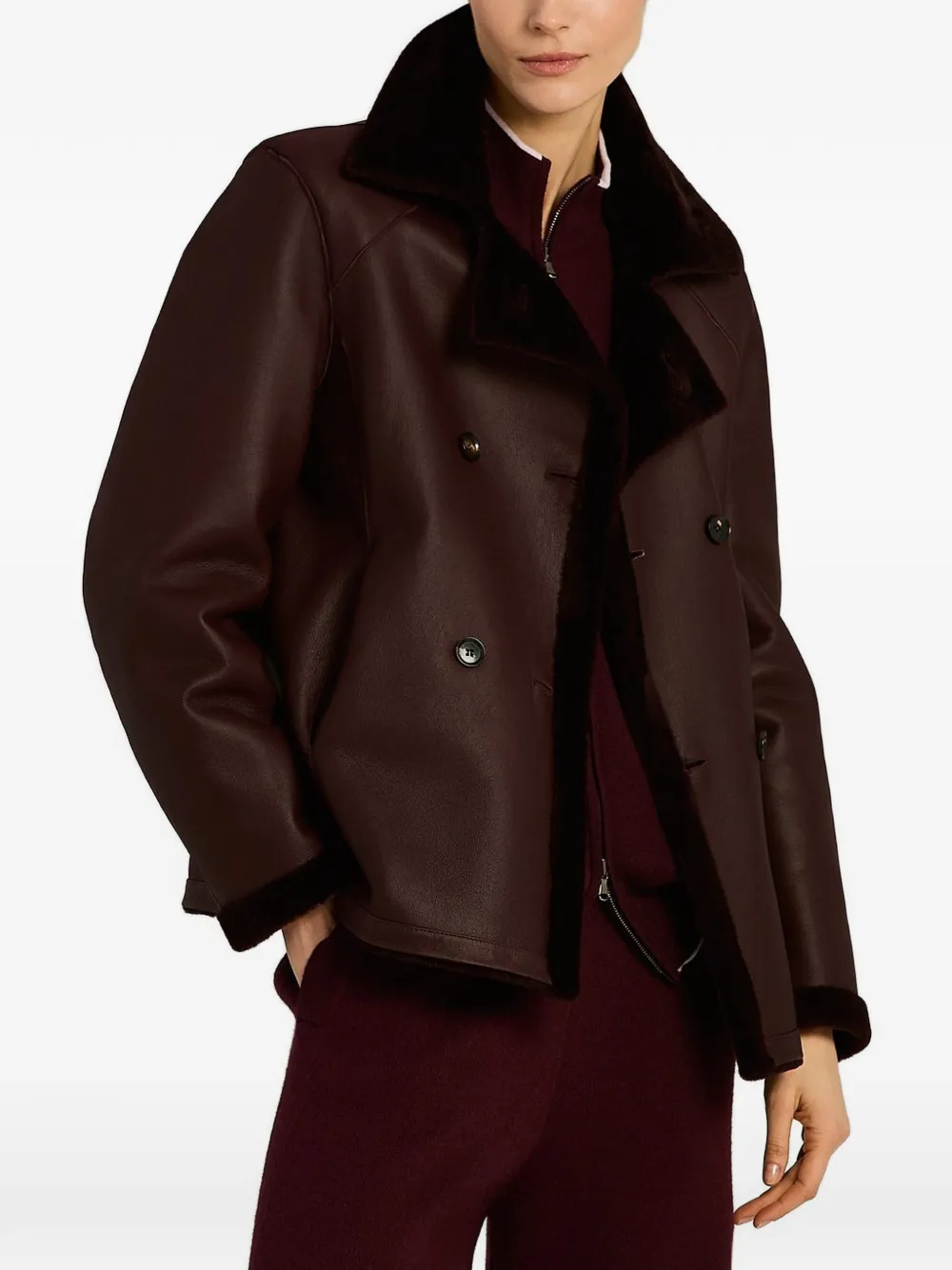 Kiton reversible double-breasted jacket Bruin