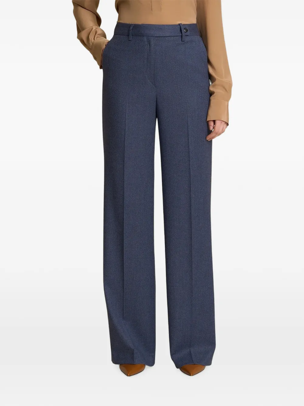 Kiton Straight broek Blauw