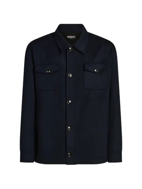 Kiton surchemise à manches longues et poches à rabat
