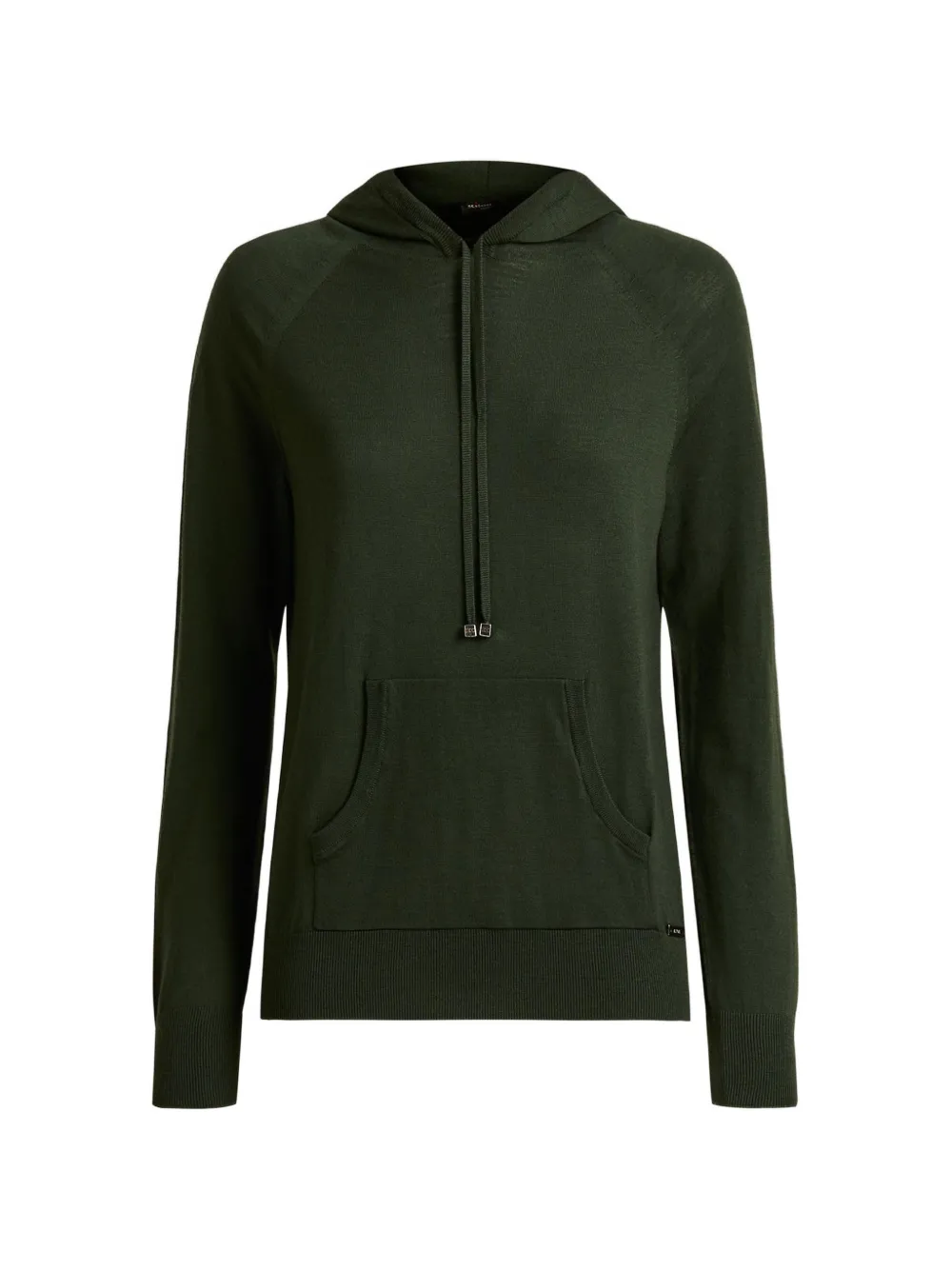 Kiton Langärmeliger Hoodie aus Wolle - Grün