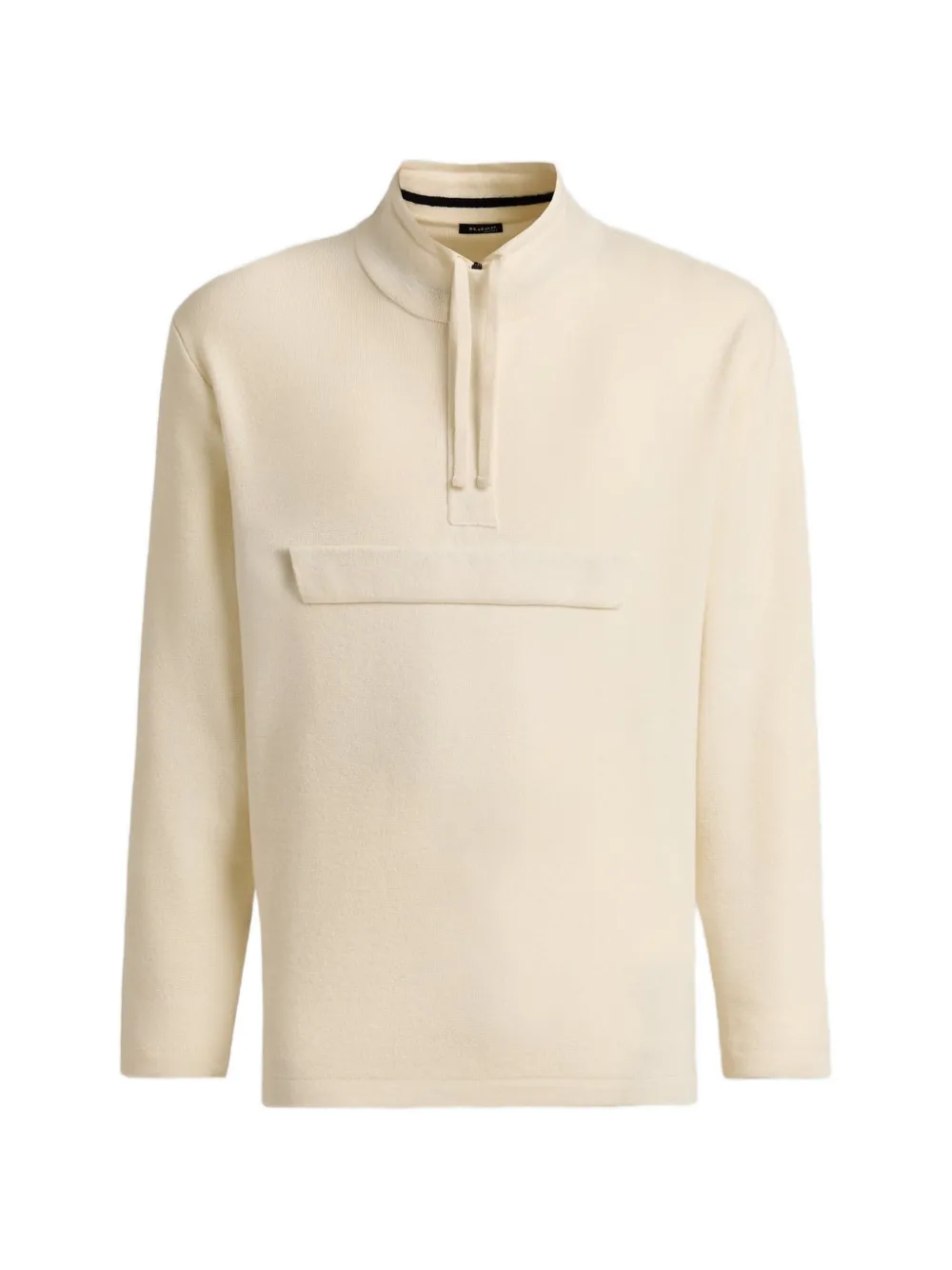 Kiton quarter-zip cashmere sweater Beige