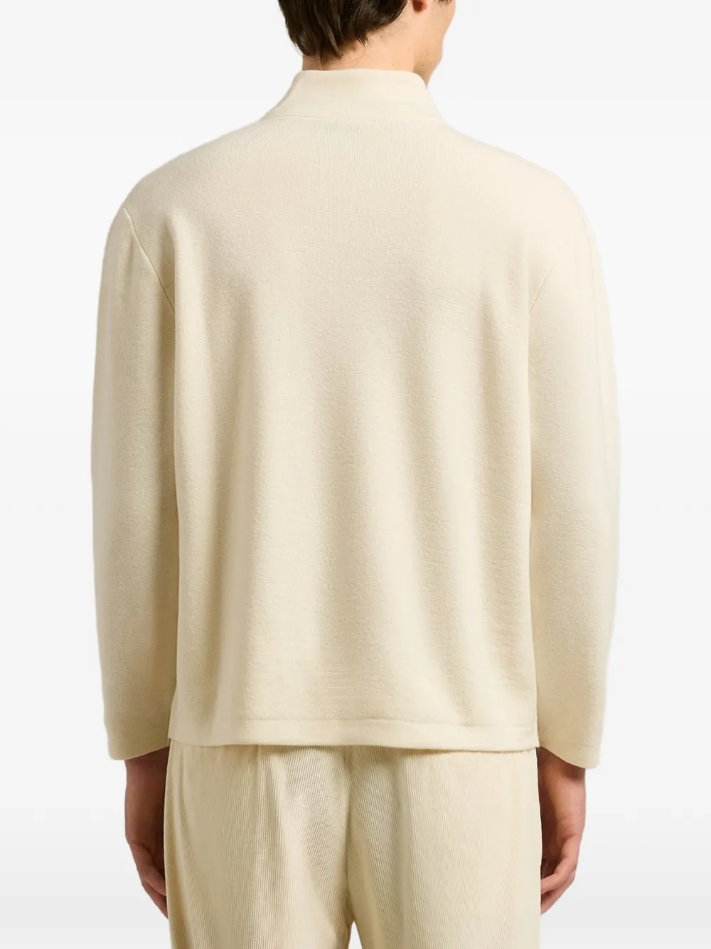 Kiton quarter-zip cashmere sweater Beige