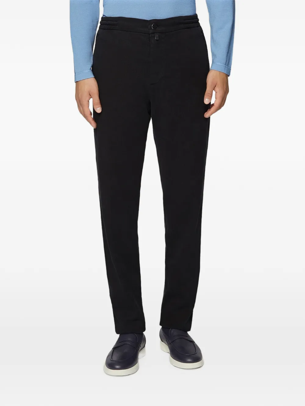 Kiton elasticated-waistband track pants Zwart