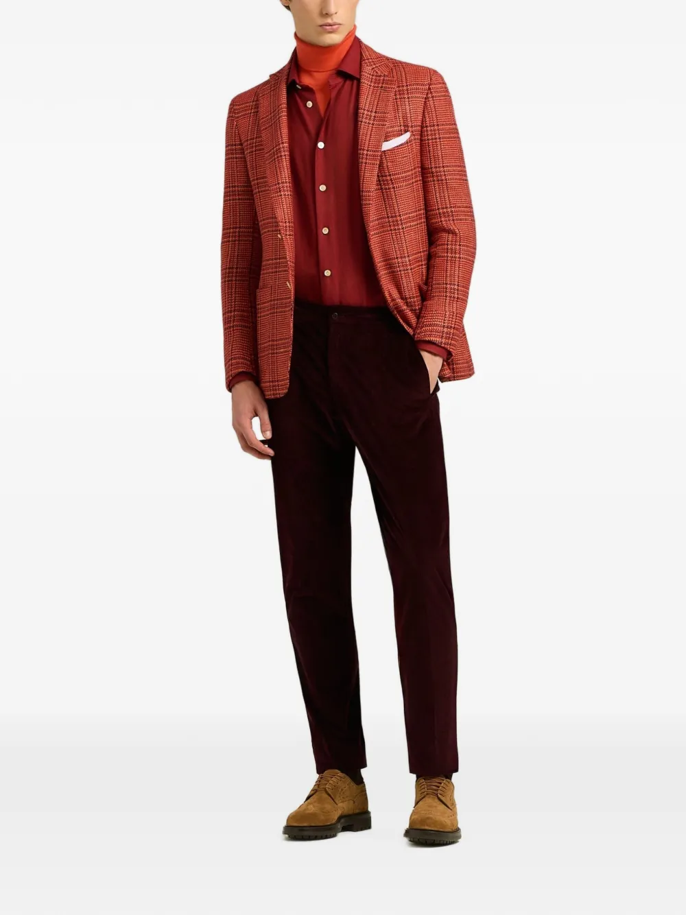 Kiton Overhemd met lange mouwen Rood