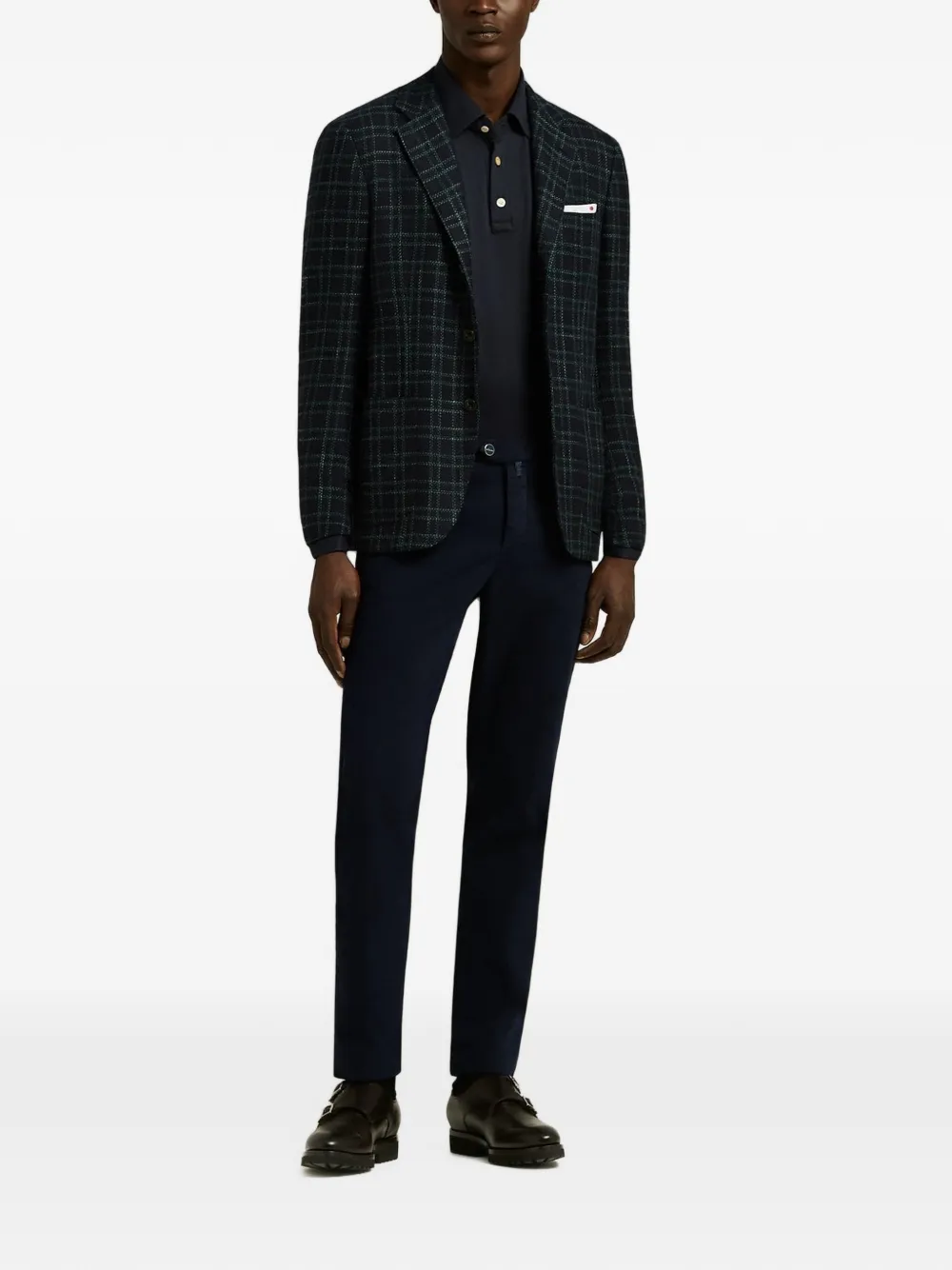Kiton Poloshirt met lange mouwen Blauw
