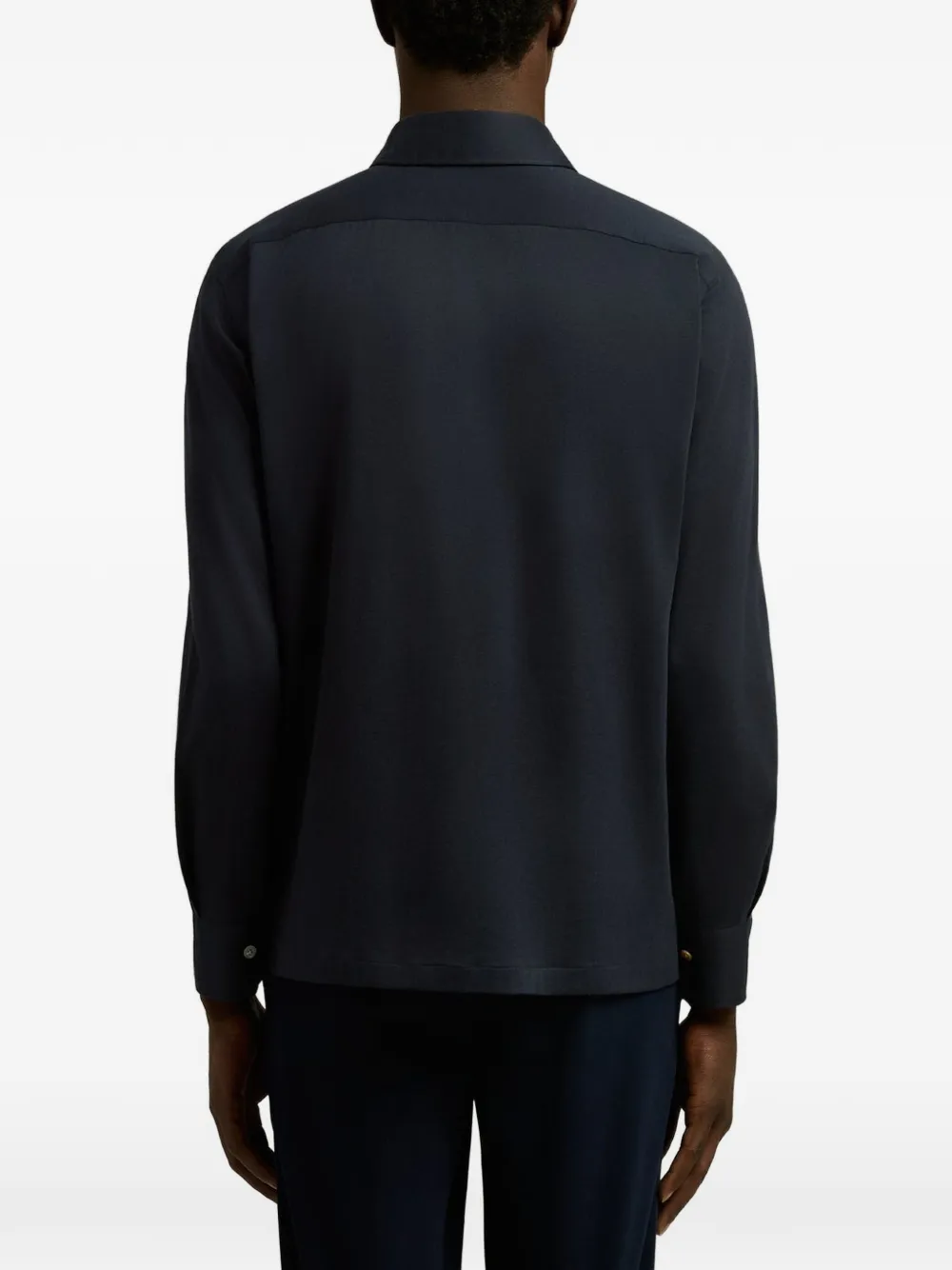 Kiton Poloshirt met lange mouwen Blauw