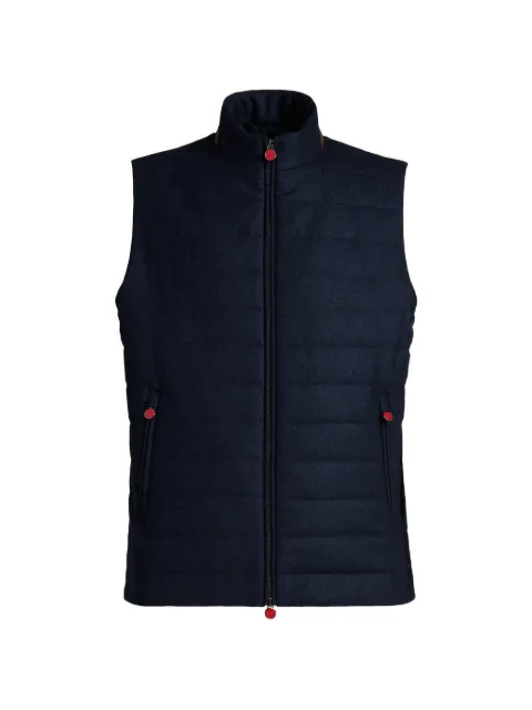 Kiton padded virgin wool gilet