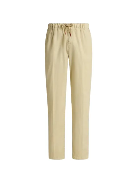 Kiton drawstring elasticated-waist trousers