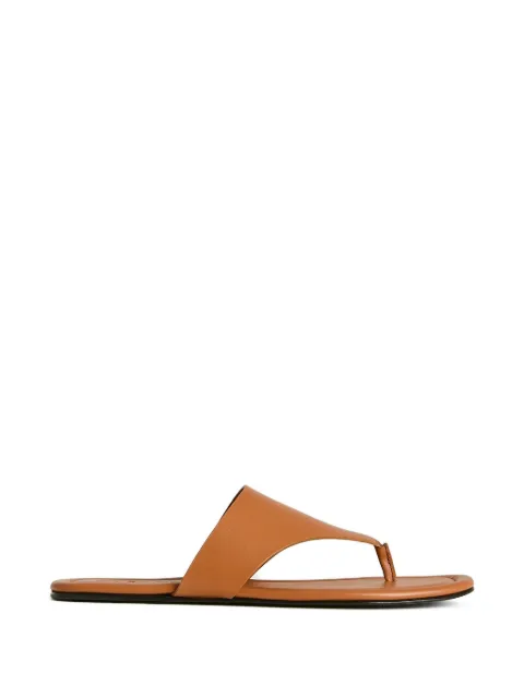 Kiton leather thong sandals