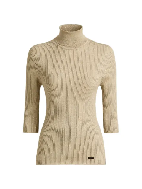 Kiton turtleneck three-quarter sleeve sweater