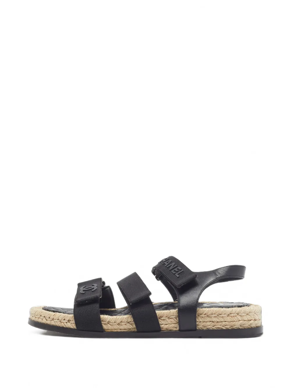CHANEL Pre-Owned CC slingback sandals - Nero