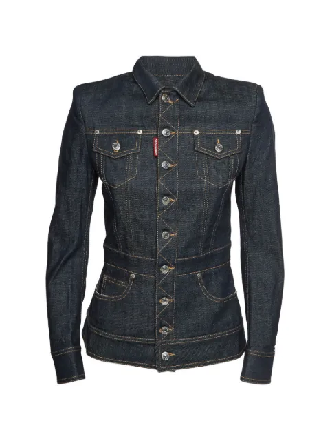 DSQUARED2 Tailored-fit button-down denim jacket
