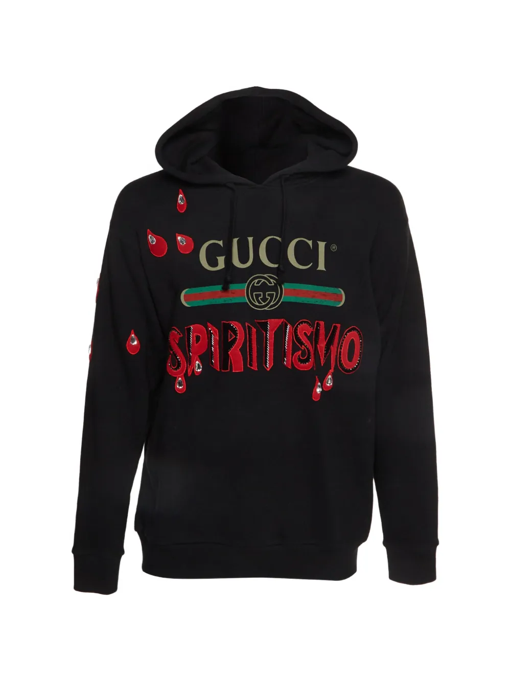 Gucci Pre-Owned Spiritismo Hoodie mit Logo - Schwarz