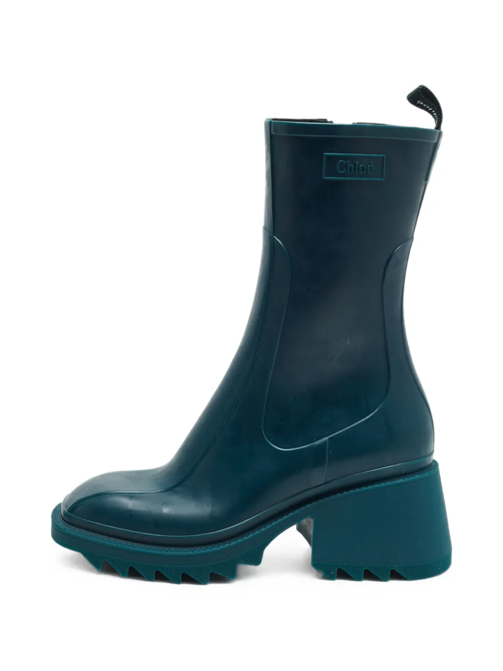 Chloé Pre-Owned bottines de pluie Betty à semelle crantée - Vert Chloé Pre-Owned bottines de pluie Betty à semelle crantée - Vert