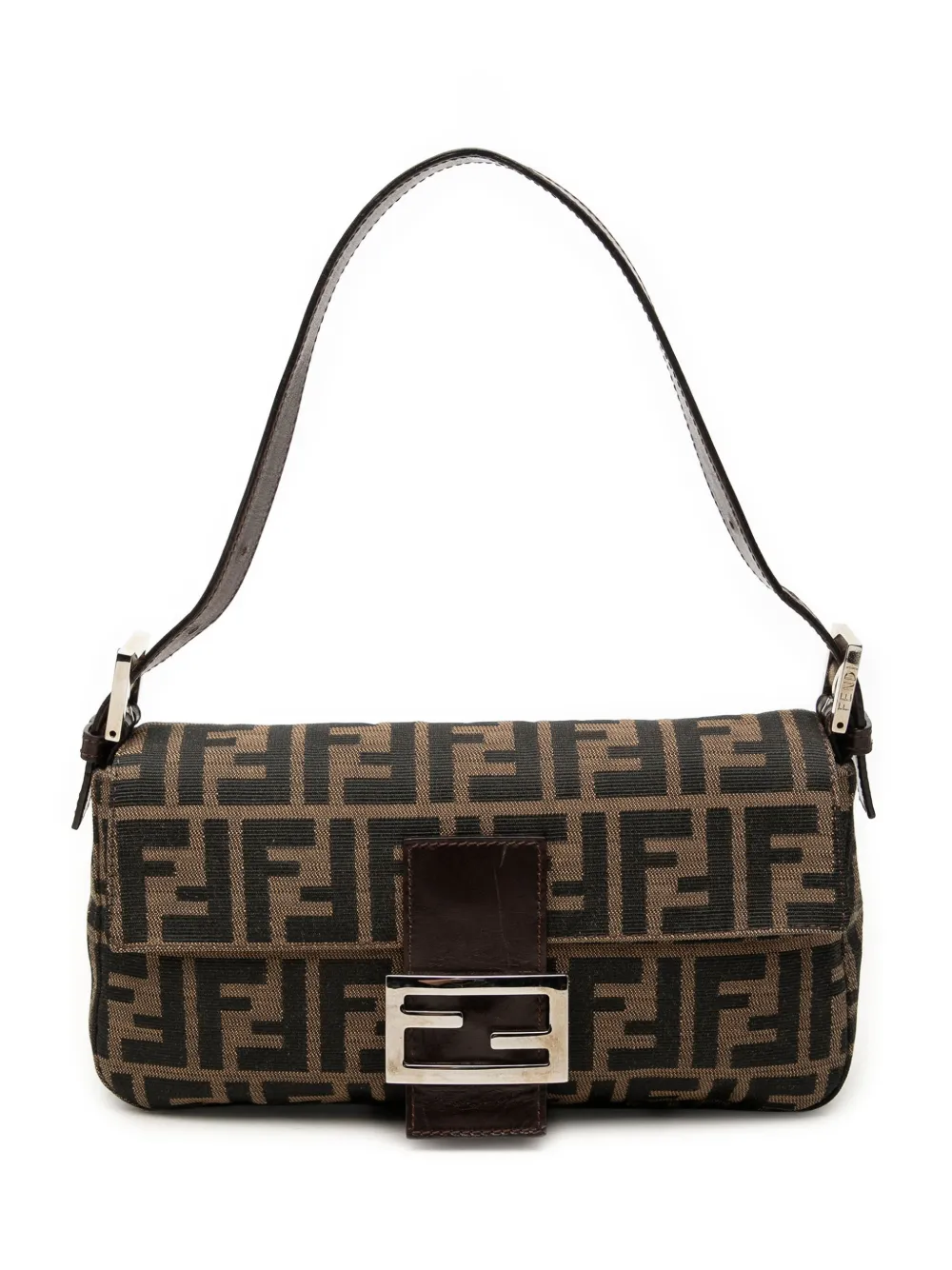 Fendi Pre-Owned 2000-2010 Zucca Schultertasche aus Canvas - Braun
