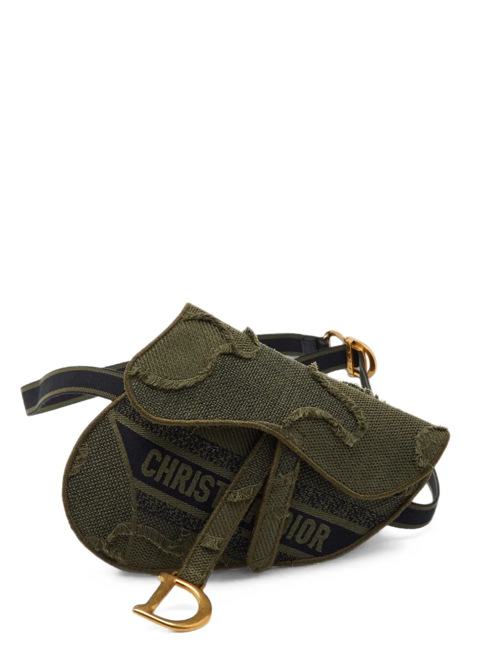Christian Dior Pre-Owned sac banane Saddle à motif camouflage - Vert