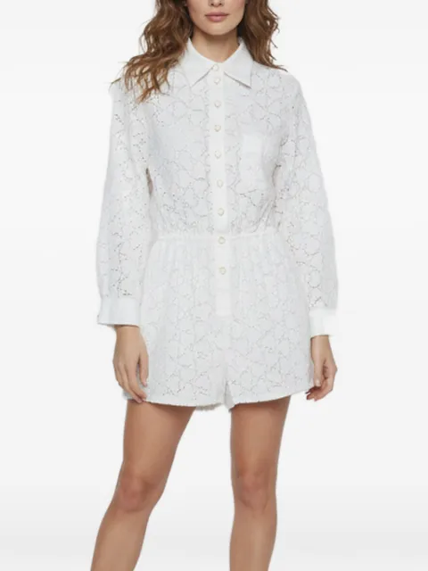 ZIMMERMANN Crush logo-embroidered playsuit