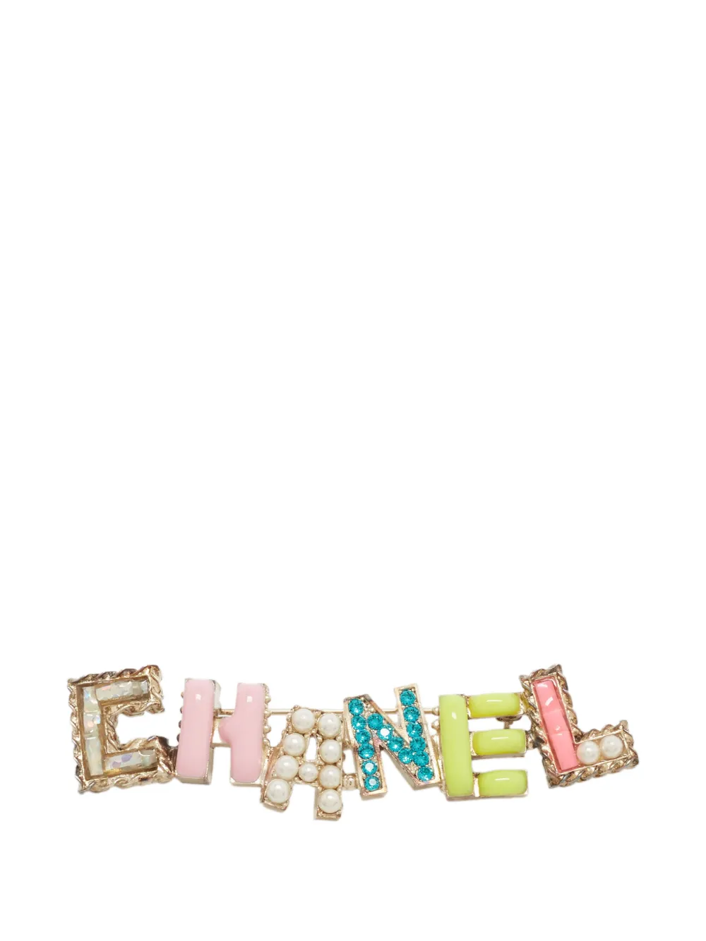 CHANEL Pre-Owned broche ornée de cristaux et de perles artificielles