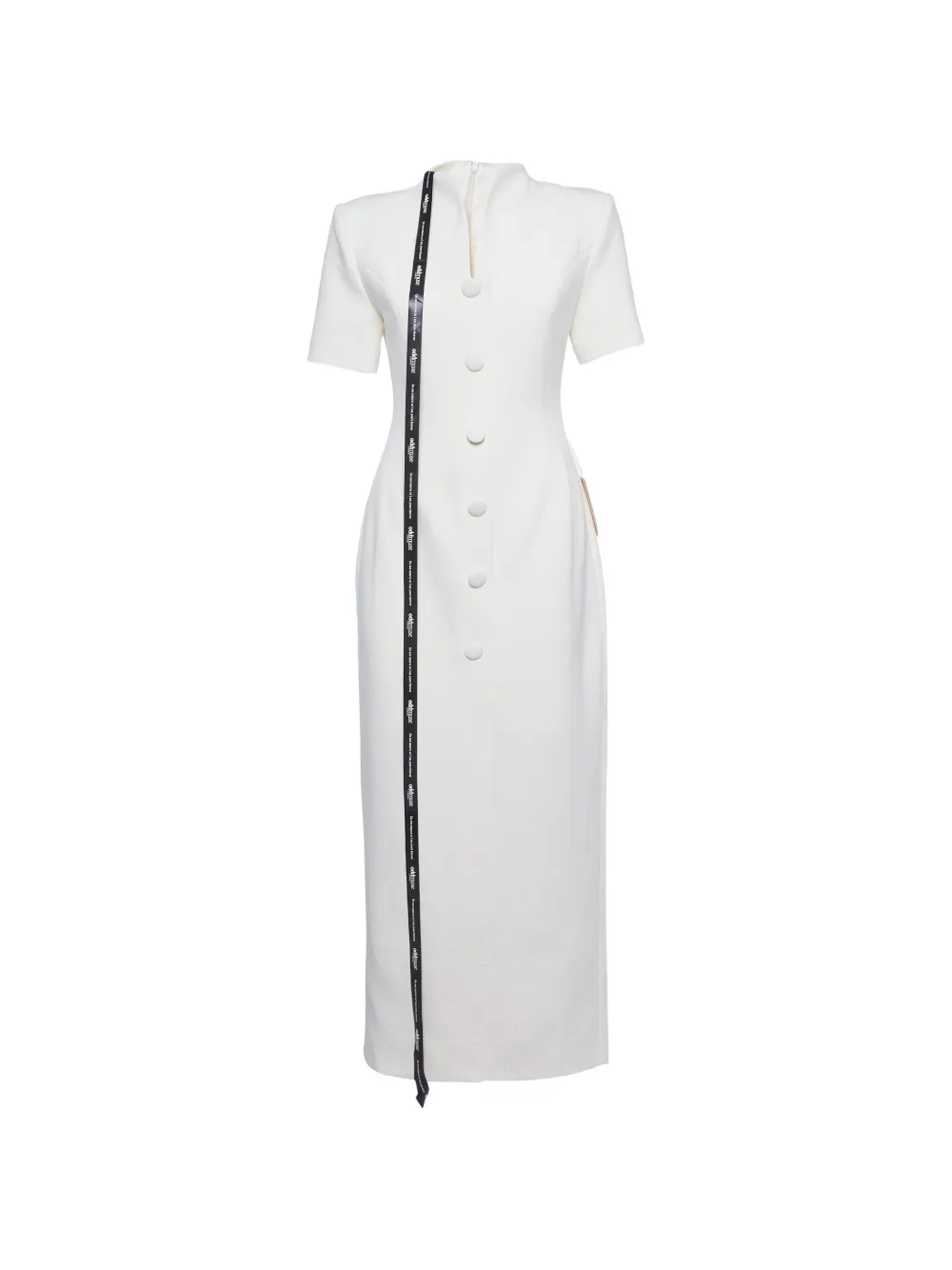 ODD MUSE button-embellished midi dress - White
