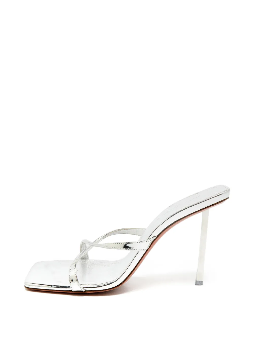 Amina Muaddi Adriana criss-cross sandals - Silber